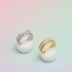 Pearl Crystal Band Ring - Zambeel