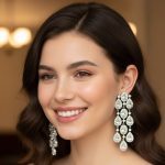 Petal Sparkle Statement Earrings - Zambeel