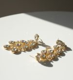 Petal Sparkle Statement Earrings - Zambeel