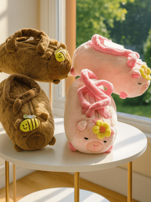 Plush Animal Handbag with Cute Design - Zambeel
