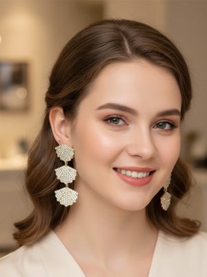 Radiant Flower Cascade Earrings - Zambeel