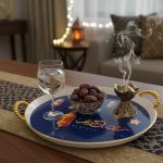 Ramadan Kareem Round Decorative Serving Tray - Zambeel
