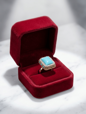 Rectangular Crystal Statement Ring - Zambeel