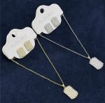 Rectangular Micro - Pave Crystal Jewelry Set - Zambeel