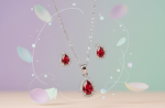 Red Teardrop Cubic Zirconia Set - Zambeel