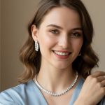 Round Cut Diamond - Style Crystal Jewelry Set - Zambeel