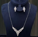 Royal Bloom CZ Necklace & Earrings Set - Zambeel