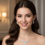 Royal Bloom CZ Necklace & Earrings Set - Zambeel
