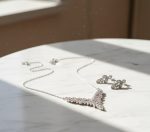 Royal Bloom CZ Necklace & Earrings Set - Zambeel