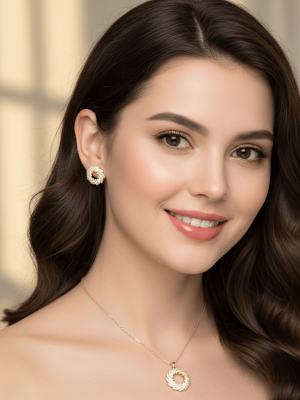 Royal Crown Circle Jewelry Set - Zambeel