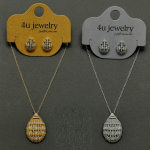 Royal Dome Drop Pendant Set - Zambeel