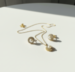 Royal Pearl Crown Jewelry Set - Zambeel