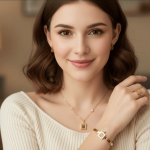 Royal Square Gold Jewelry Set - Zambeel