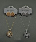 Royal Teardrop Necklace Set - Zambeel
