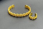 Sparkle Sunburst Cuff Bracelet & Ring Set - Zambeel