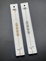 Square Crystal Link Adjustable Bracelet - Zambeel