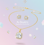 Square Cubic Zirconia Set - Zambeel