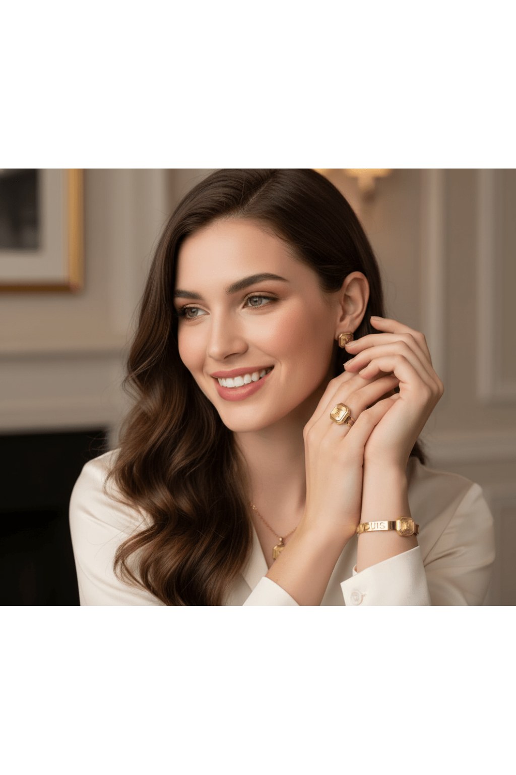 square-lv-emblem-jewelry-set-6372825 Square LV Emblem Jewelry Set - Zambeel