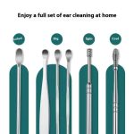 Stainless Steel Ear Pick Set with Keychain Case - Zambeel