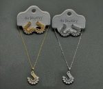 Swan Curve Necklace Set - Zambeel