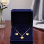Textured Heart Pendant Set - Zambeel