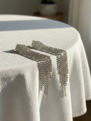 Tiered Diamond - Cut Fringe Earrings - Zambeel