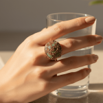 Tone Crystal Dome Statement Ring - Zambeel