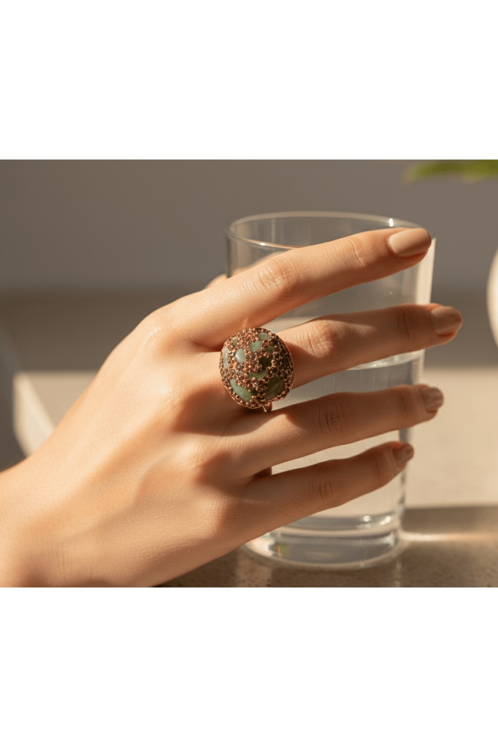 tone-crystal-dome-statement-ring-9685425 Tone Crystal Dome Statement Ring - Zambeel