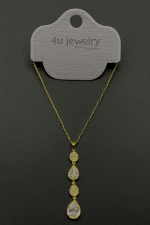 Triple Drop Teardrop Pendant Set - Zambeel