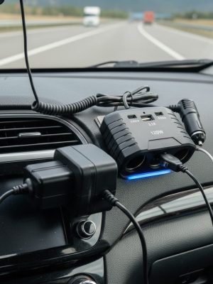 Type - C + USB Multi Socket Car Charger - Zambeel