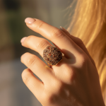 Vintage - Style Crystal Cocktail Ring - Zambeel