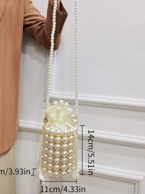 Women's Acrylic Dyed Handmade Beaded Handbag - Zambeel
