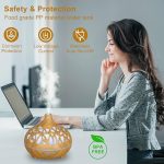 Wooden Lattice Ultrasonic Aroma Diffuser - Zambeel