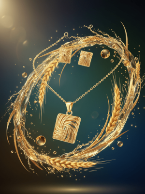 Woven Square Pendant Set - Zambeel